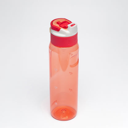 Retro porceleinen theepot, 60 cl, één stuk, wit met oranje deksel met appeltjes print Retro porceleinen theepot, 60 cl, één stuk, wit met oranje deksel met appeltjes print