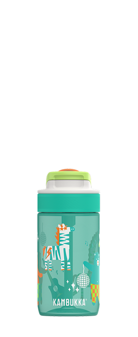 KAMBUKKA Lagoon Kids Trinkflasche 400ml - Auslaufsicher Mit Trinkhalm